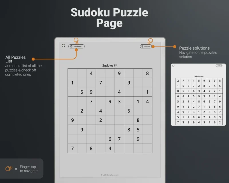 reMarkable Paper Pro Sudoku Puzzle Page