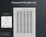 Remarkable Paper Pro Crossword Puzzle Index