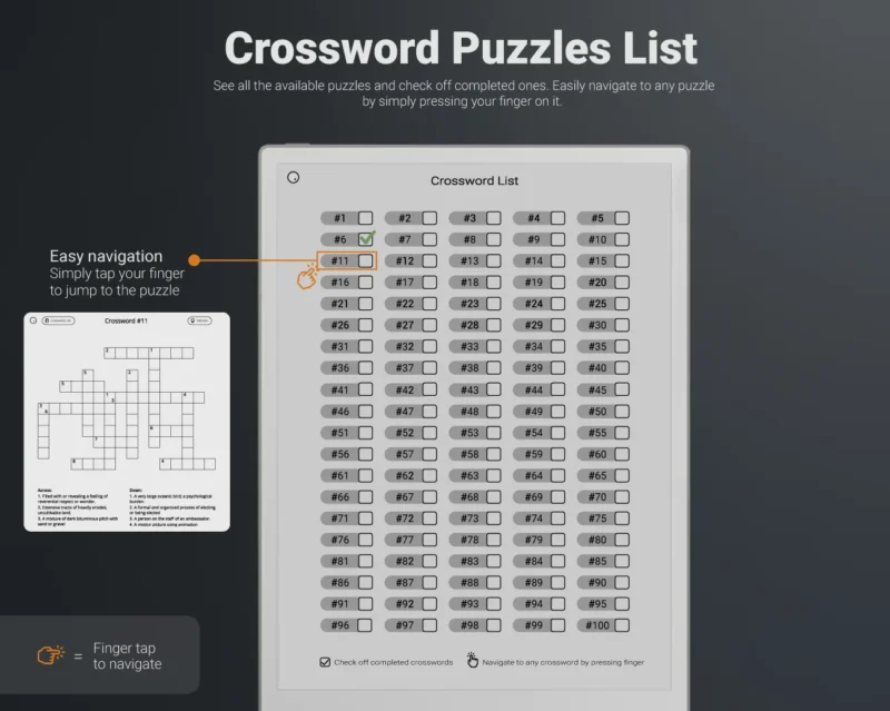 Remarkable Paper Pro Crossword Puzzle Index