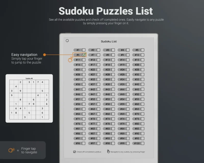 reMarkable Paper Pro Sudoku Index