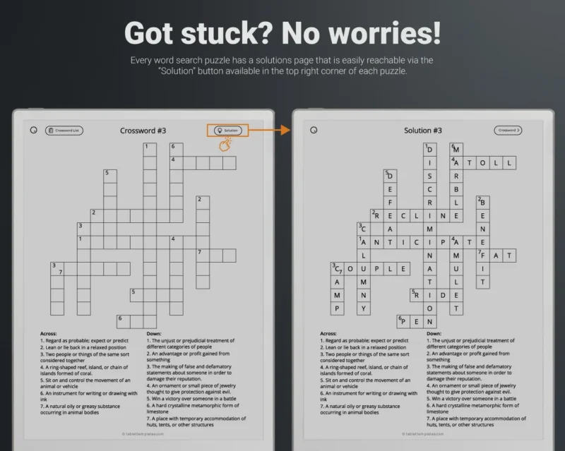 Remarkable Paper Pro Crossword Puzzle Solutions