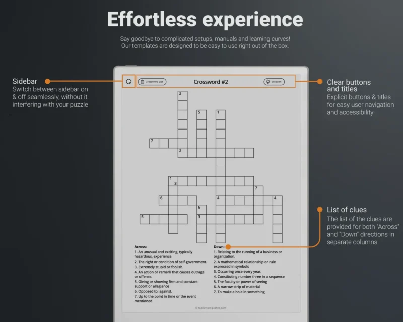 Remarkable Paper Pro Crossword Puzzle Experience